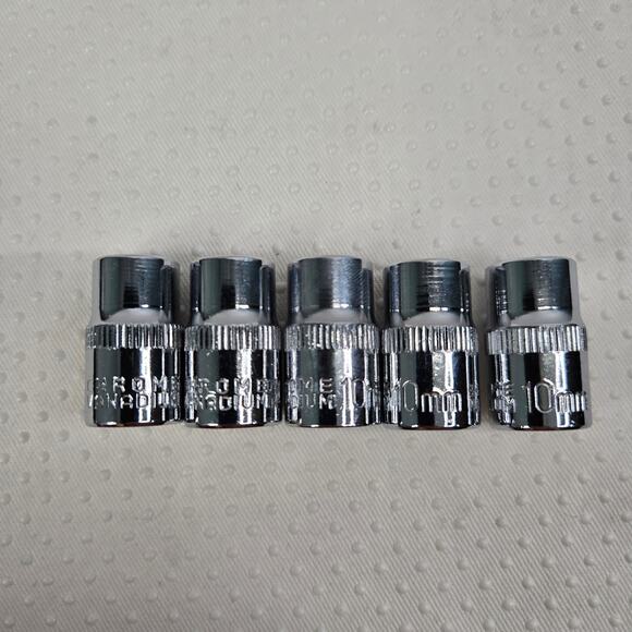 10mm Socket 5 Pcs Set 3/8" Shallow 5-Pound Magnetic Pick-up Tool - Picture 3 of 6